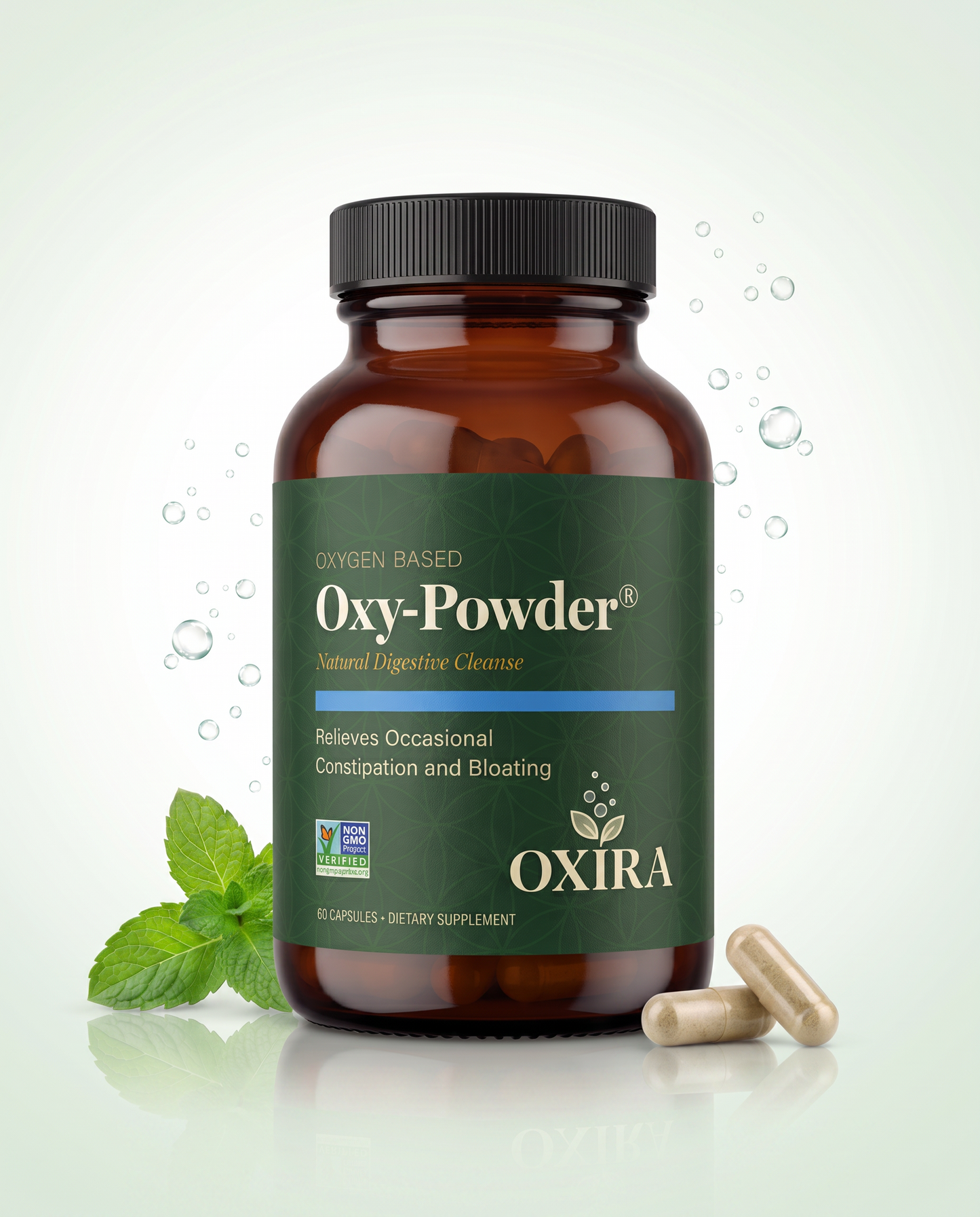 Oxira Oxygen-Based Colon Cleanse bottle